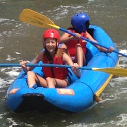 Maddy rafting